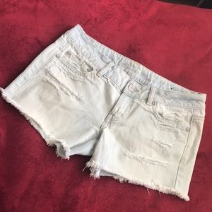 Distressed American Eagle jean shorts